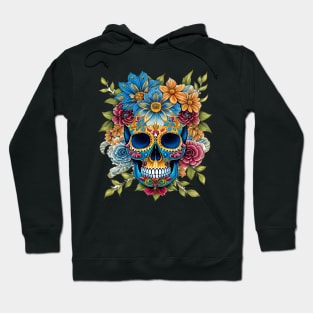 Sugar Skulls and Flowers Hoodie